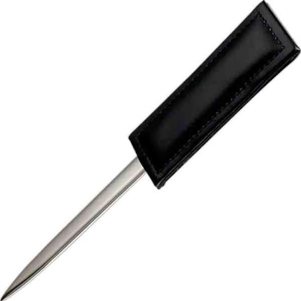 Dacasso Dacasso A1427 Black Bonded Leather Letter Opener A1427 - main